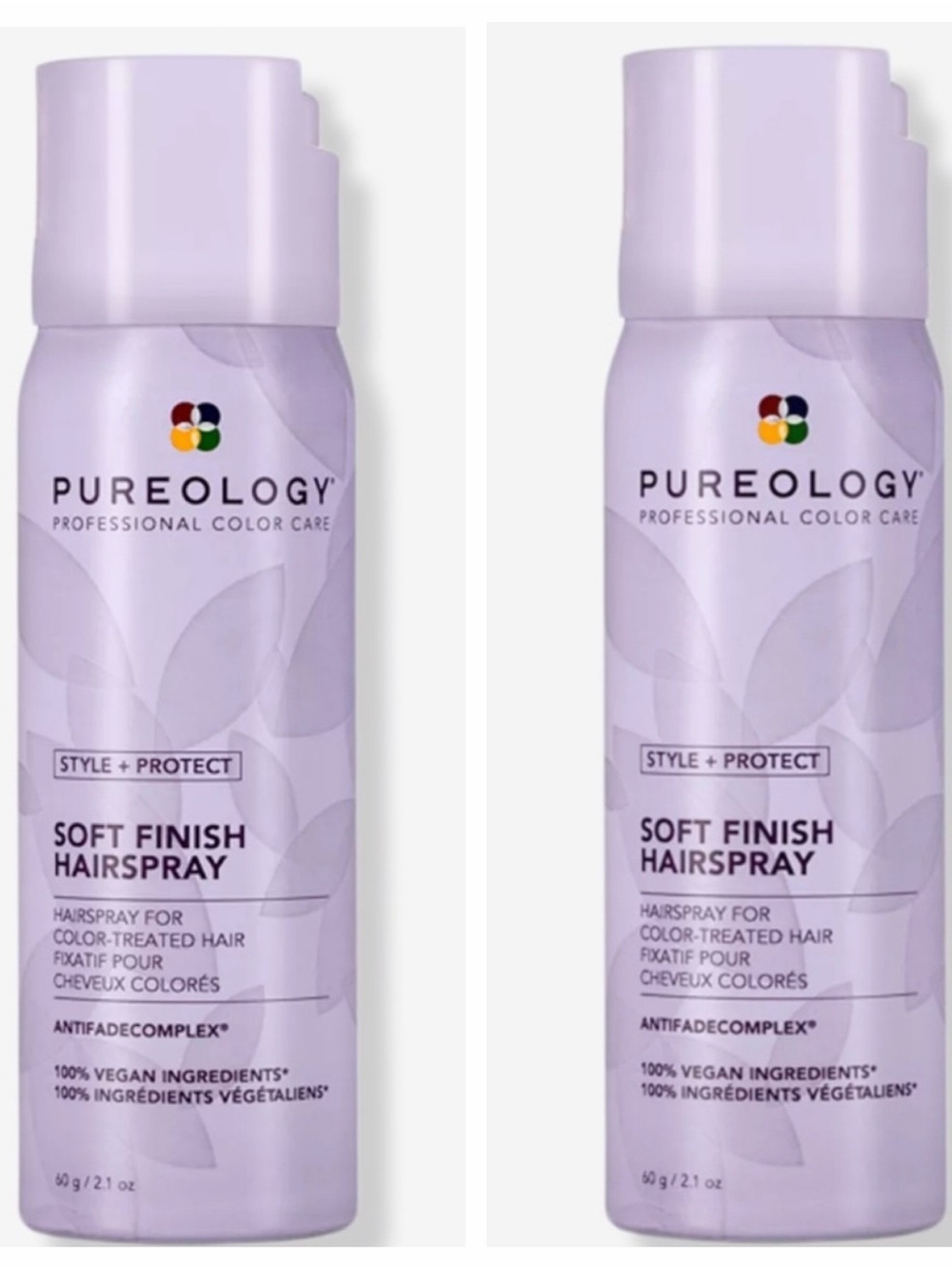 ❤️2 Pureology Style + Protect Soft Finish Hairspray New TravelSz